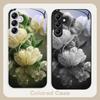 Pink Crystal Flower For Samsung A 20 30 22 23 24 25 26 31 32 33 34 35 42 50 51 52 53 54 55 56 70 71 72 73 5G glass phone case