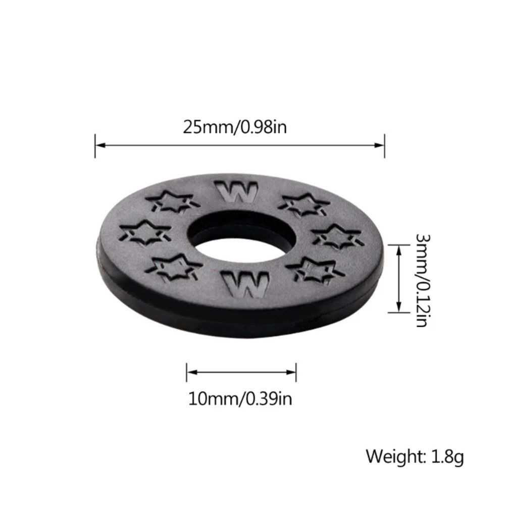 10Pcs Washer Rubber Guitar Strap Lock Blocks PE Guitar Strap Locking Protector  Locking Guitar Strap