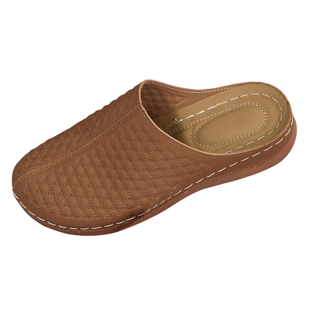 Platform Slip Closed Toe Slippers For Women Plus Size Sandals For Women Wedge Slippers Warming Slippers For Women Microwave