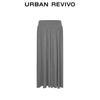 UR 2025 Autumn Women's Drapey Pleated Skirt