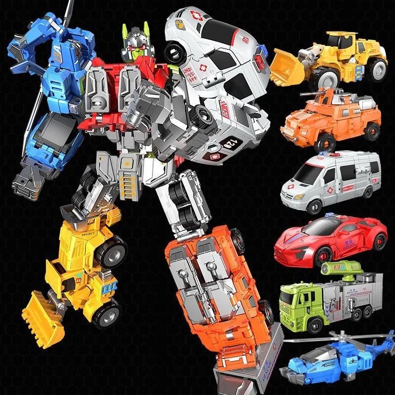 6 en 1 Transformateur Défenseur Defensor Bruticus Devastator Superion Figurine Jouets Modèle Boîte Couleur Figurines d'Action
