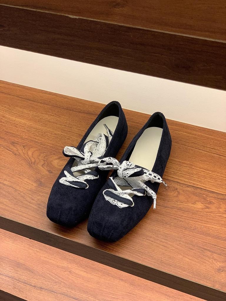 Damen-Mary-Jane-Schuhe mit innenliegendem Absatz, quadratischer Zehenpartie im Retro-Design, neue Damenschuhe