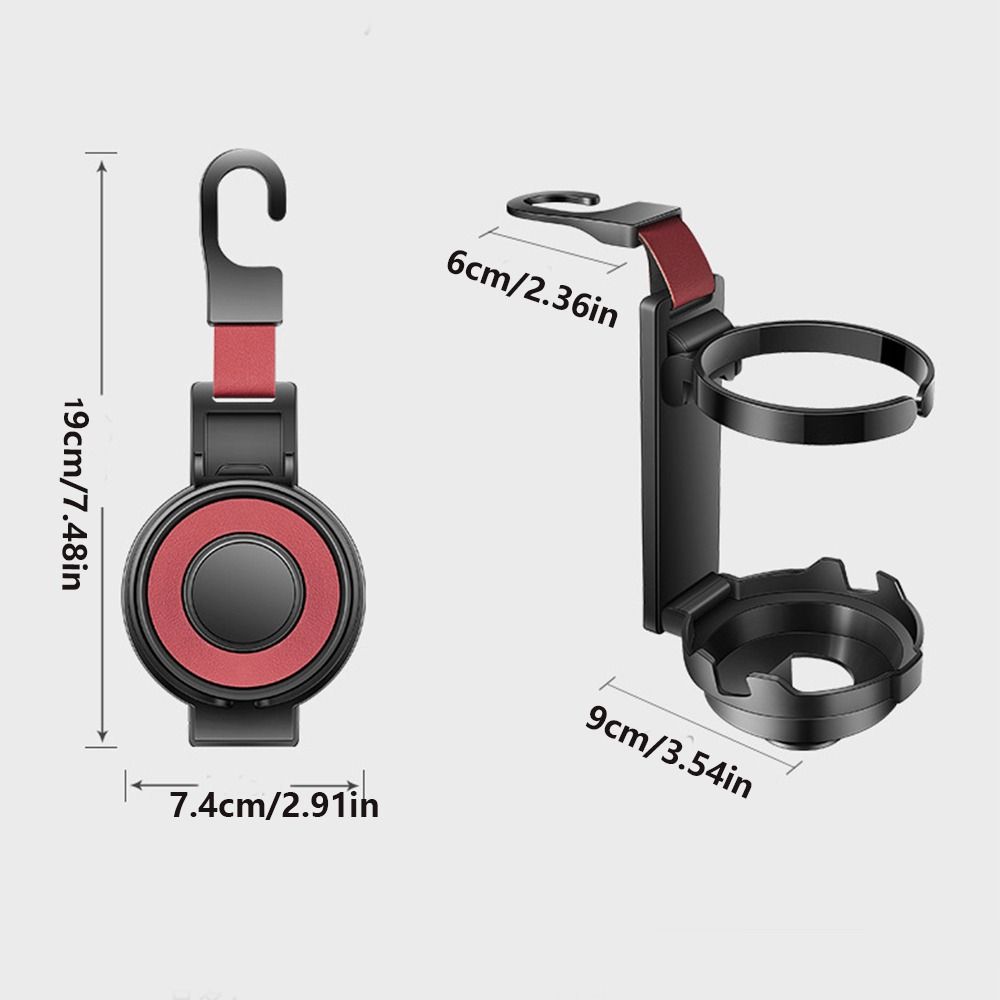 Foldable Car Seat Headrest Hook Multifunctional Back Seat Organizer Hanger for Water Bottles