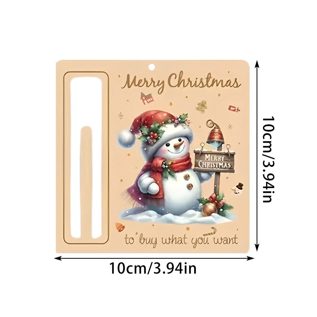 Christmas Adorable Coin Purse Charm, Children's Christmas Decoration, Cash Gift Holder, Hanging Ornament Festive Supplies