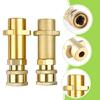 Brass Adapter for High Pressure Cleaner Pressure Washer Adapter,Secures Fit for Foams  Pots and Nozzle Cleaning Tool