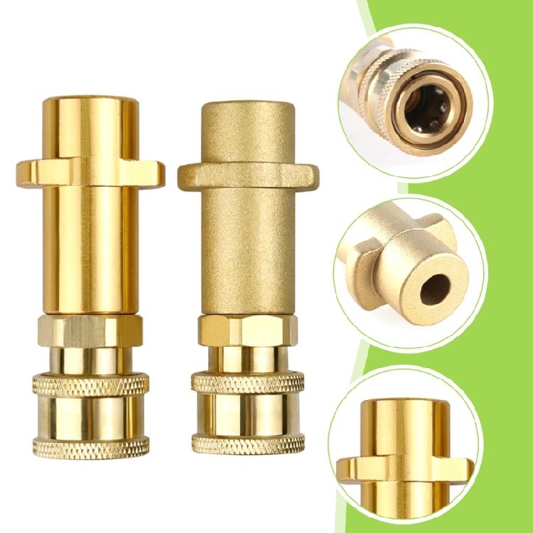 Brass Adapter for High Pressure Cleaner Pressure Washer Adapter,Secures Fit for Foams  Pots and Nozzle Cleaning Tool