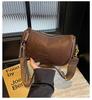 Women's 2025 Autumn Fashion Retro Pillow Crossbody Bag with Wide Strap