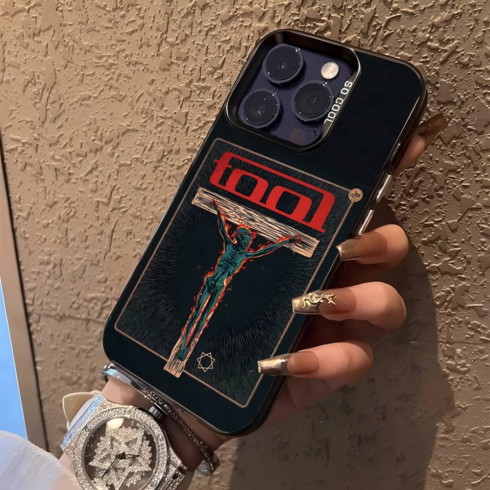 Ferramenta T para Pulseira Schism Para iPhone 17,16,15,14,13,12,11,Mini,Pro,E,SE4,XS,MAX Capa Preta à Prova de Choque Doce Fosca