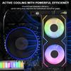 RAM Memory Cooler 4Pin PWM/5V 3Pin ARGB 600 -3600RPM PC Memory Cooling Radiator RAM Radiator Heatsink for DDR4 DDR5 RAM Cooler