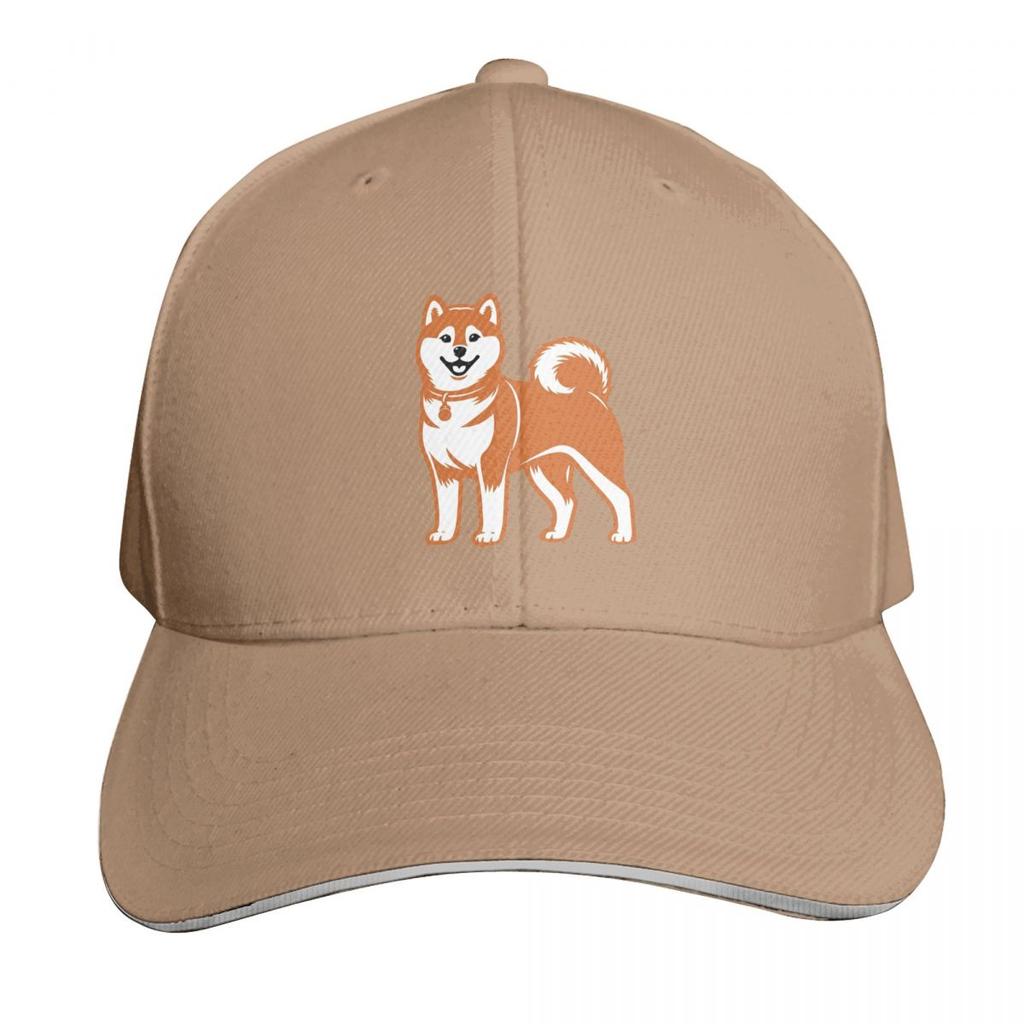 Söt hund Shiba Inu Mönster Keps Mode Casual Basebollkepsar Justerbar Hatt Hip Hop Sommar Unisex Basebollkepsar