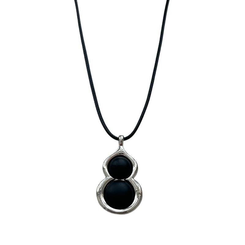 Women Light Luxury Fashion Vintage Long Gourd Pendant Sweater Necklace