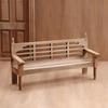 1/12 Doll House Vintage Style Wooden Patio Bench & Cushion Furniture Set for Living Room Life Scene