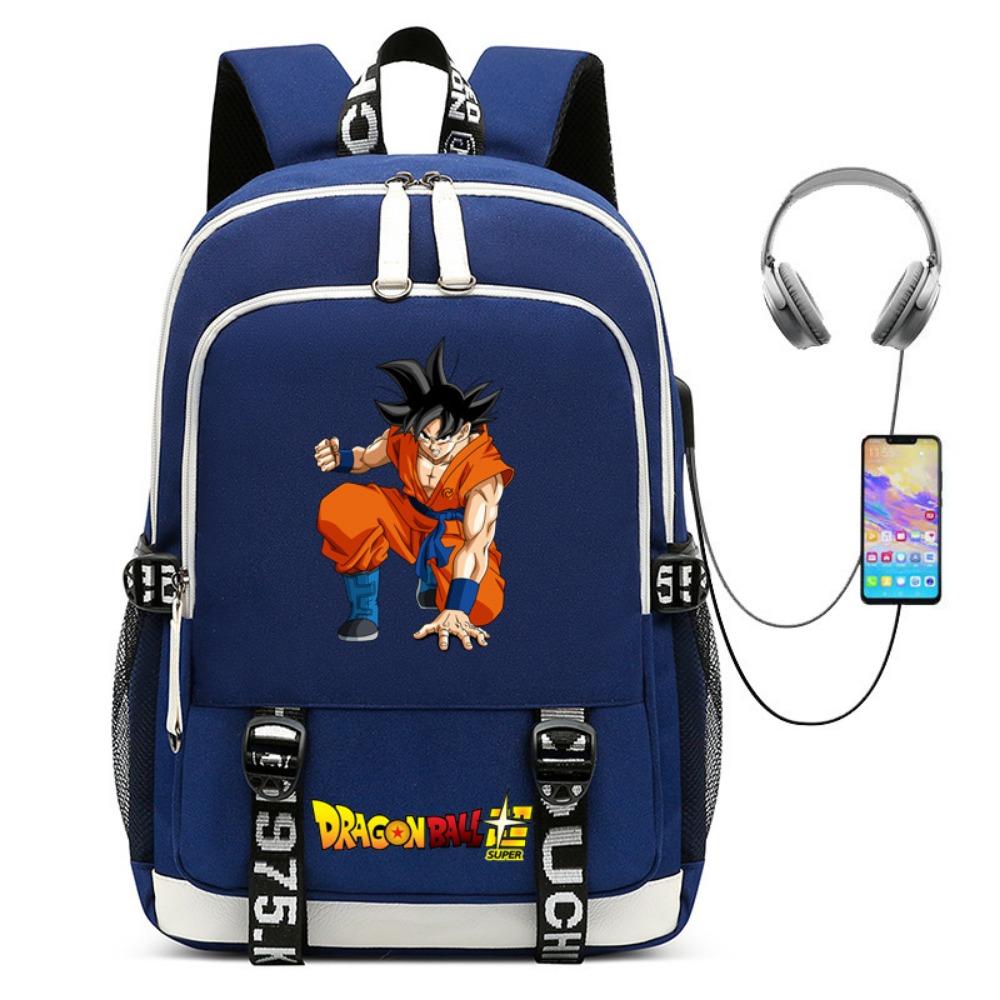 Dragon Ball Sun Wukong School Bag Animation Peripheral Male and Female Students Leisure Backpack Charging Computer Backpack