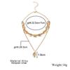 Sommer Goldene Kette Choker Kauri Muschel Anhänger Mehrlagige Muschelkette Strandschmuck Böhmisch