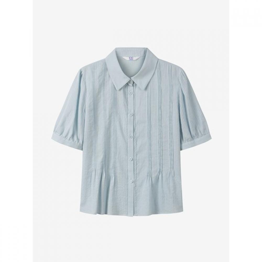 Cc Collect. Lace Trimming Stripe Blouse C262msc042