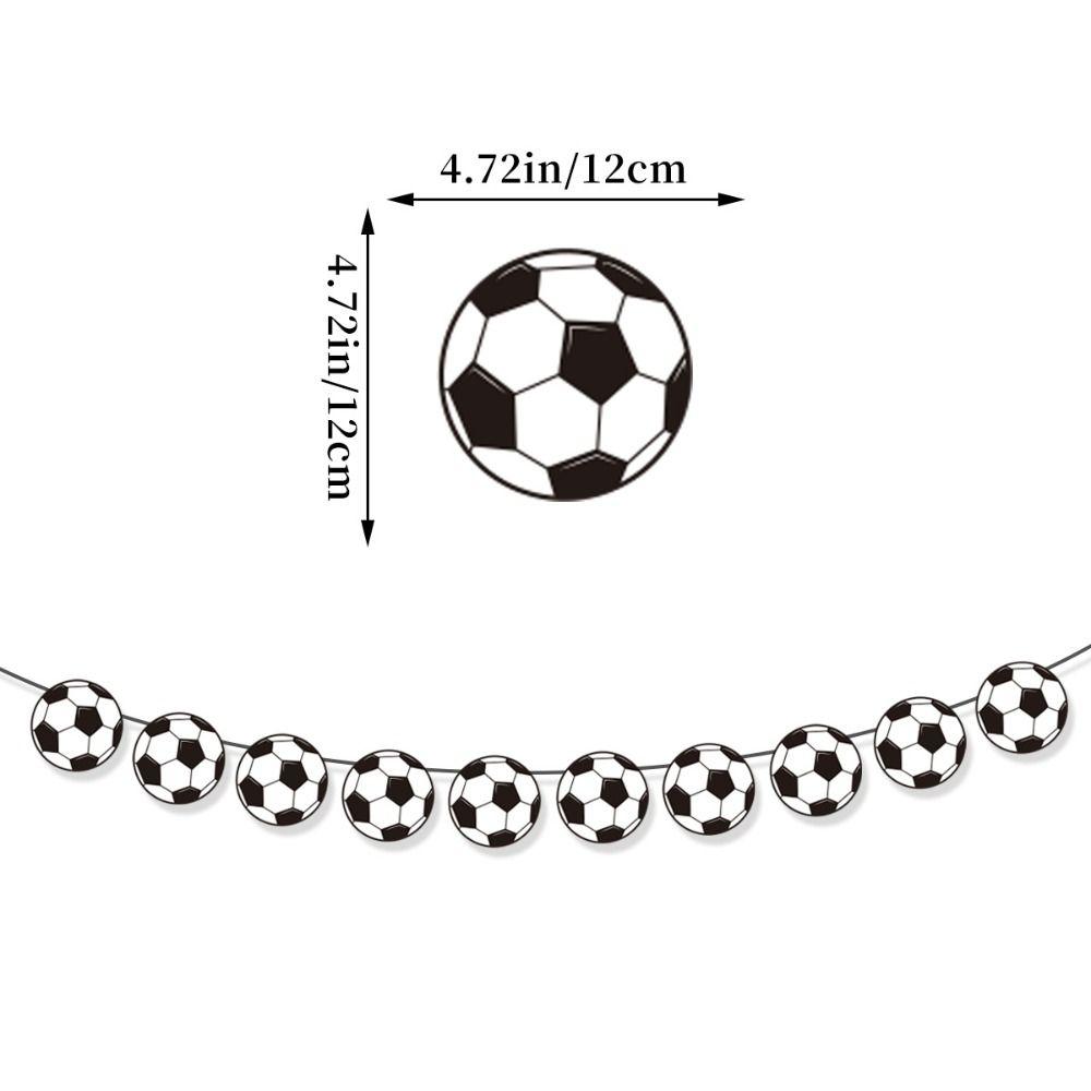 Paper Football Themed Party Decoration Whistle Keychain Football Themed Soccer Party Decorations Green Football Series Banner