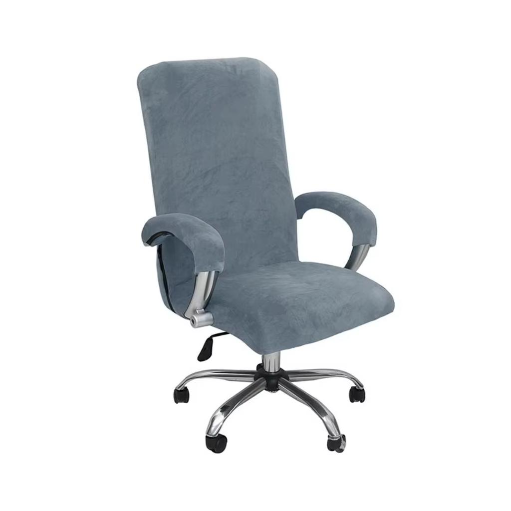 1PZ XL Coprisedia da Ufficio in Velluto per Computer Coprisedie Poltrona Protettore Nero Alta Qualità Casa Chaise Includ Copri Braccioli Gamer