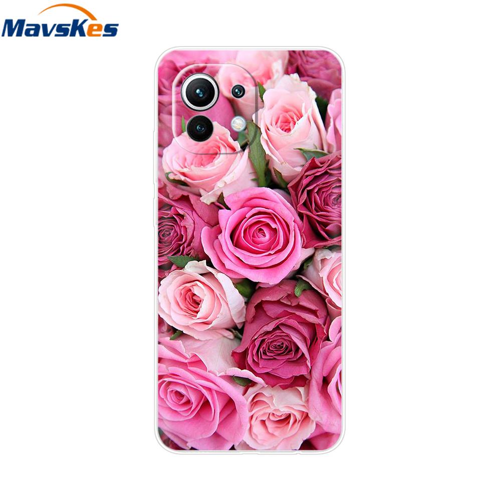 Case For Xiaomi 11 Lite NE 5G Soft TPU Silicone Cover For Xiaomi Mi 11 Lite Mi11 Lite Cases For Xiomi Mi 11 Funda Fashion Bumper