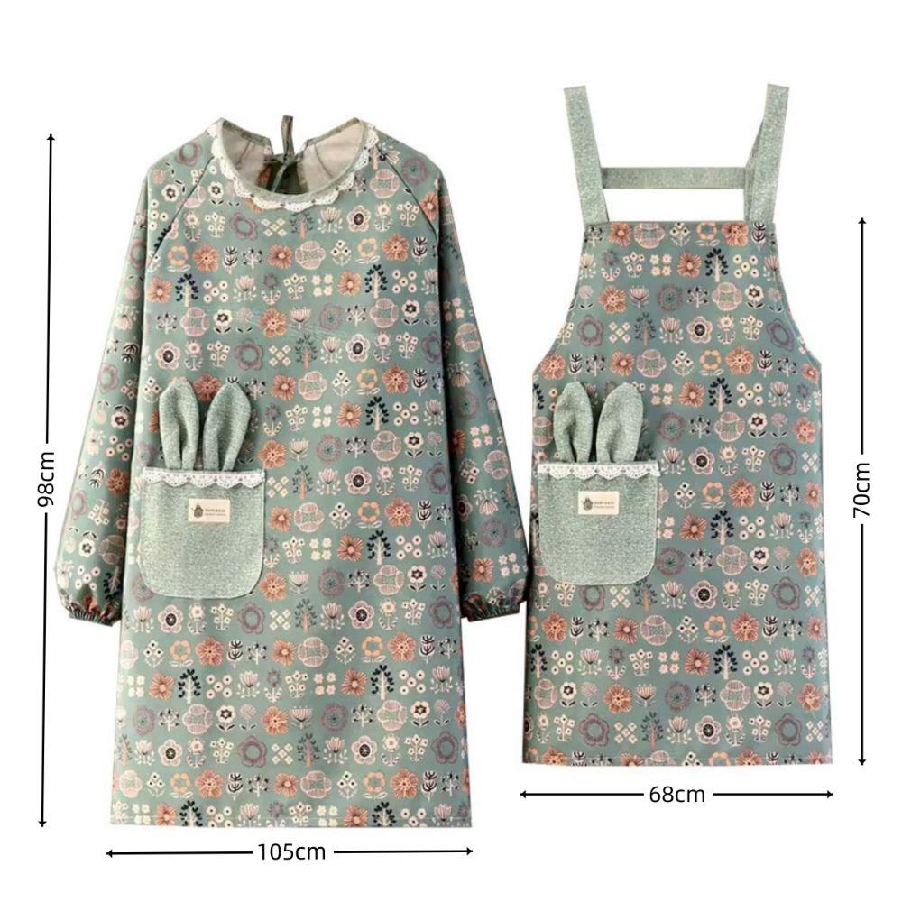 Cotton Cooking Apron Cute Plants Pattern Household Apron New Baking Overalls  Kitchen Accessories