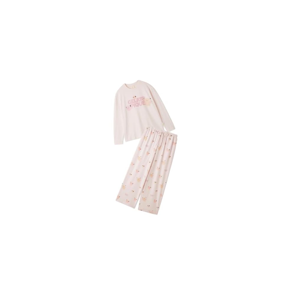 Gelato Pique Unisex Character One-Point Long-Sleeve T-Shirt and Long Pants Set PUCT264200 Unisex