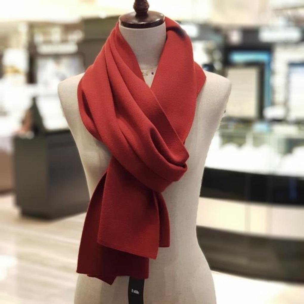 Knitted Muffler Wool Blend Muffler E19F1NM102