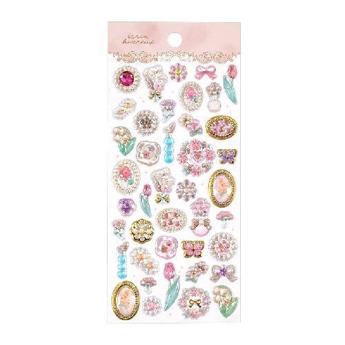 1Pc Cute Cartoon Ghost Family 3D Relief Stickers Fun Jelly Transparent Decoration for Phone Cases Children's DIY Crystal Sticker