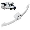 RV Push Button Pull Handle Latch Lock Arc Shape Glossy Silver for Caravan Truck Camper