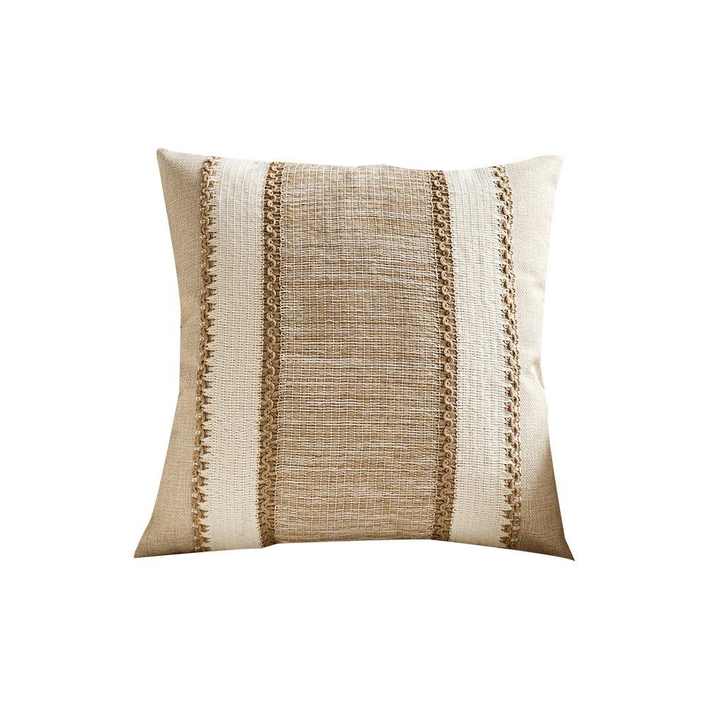 Bohemian Ethnic Style Cotton And Linen Style Pillow Living Room Sofa Pillow Retro Wabi Savanna Bedside Cushion Pillow Cover Quality