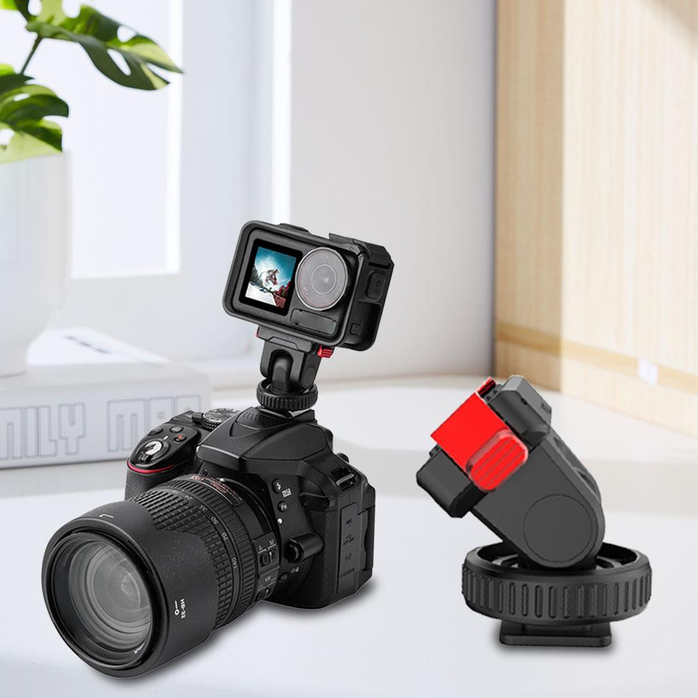 Magnetic Camera Extension Bracket with Cold Shoe Tripod Adapter 1/4 Inch Thread Hole for DJI OSMO Action 3 4 5 Pro Adapter