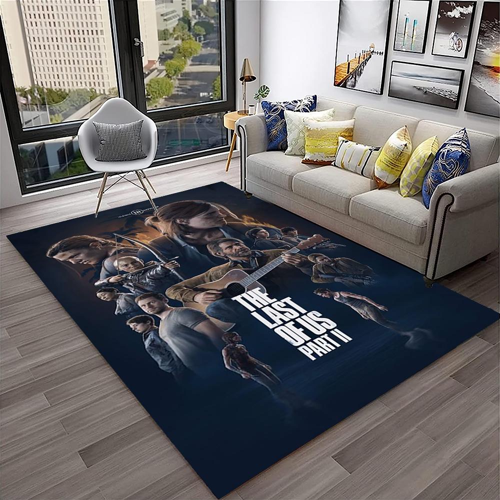Pedro The Last of Us Horror TV Spiel Teppich Teppich für Zuhause Wohnzimmer Schlafzimmer Sofa Fußmatte Dekor, Kinderteppich Rutschfeste Bodenmatte