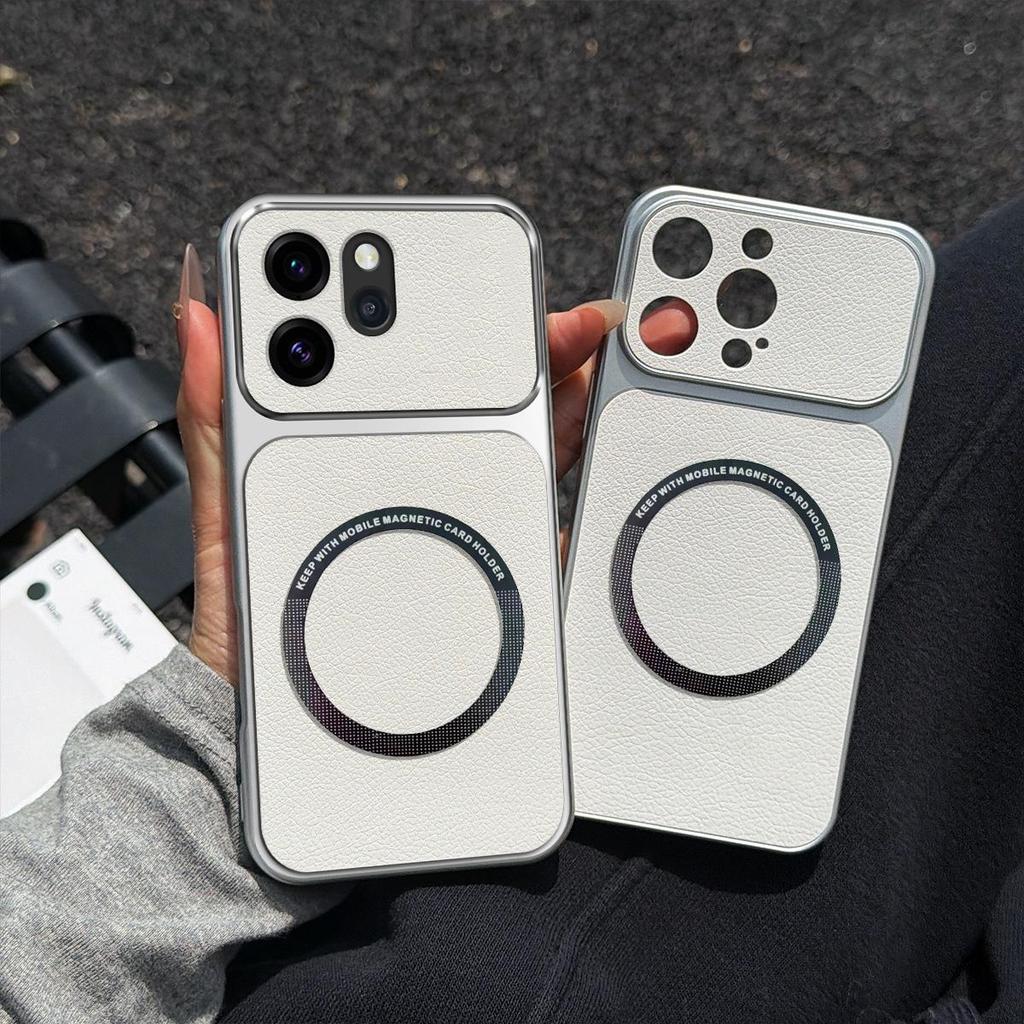 Case for OPPO Reno15 Pro Max 5G,Reno15 Pro 5G,Reno15 F 5G,Reno14 F 5G Viral Change to 17 Magnetic Split Leather Back Big Lens Protector Cover