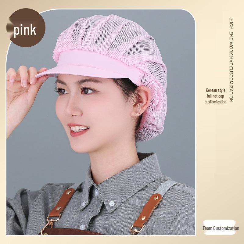 Women's Breathable Dustproof Kitchen Chef Hat - Sanitary Head Cover for Catering and Workshops