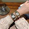 Dames Juwelenhorloge Vierkant Romeins Wijzerplaat Casual Stalen Band Horloge