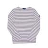 SainT James Modern STripe Long Sleeve T shirT 6870 naTurel Neige