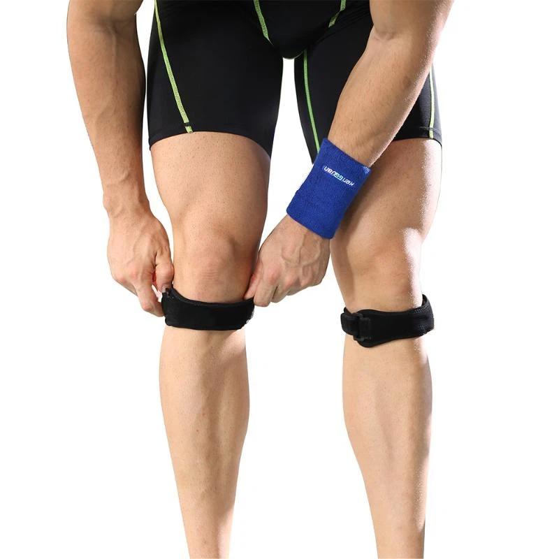 1/2 szt. Pas na rzepkę z ciśnieniowej skóry bydlęcej Sportowe ochraniacze na kolana Bieganie Amortyzacja Wstrząsów Ochraniacze na kolana Anti-Meniscus Fitness Jazda konna