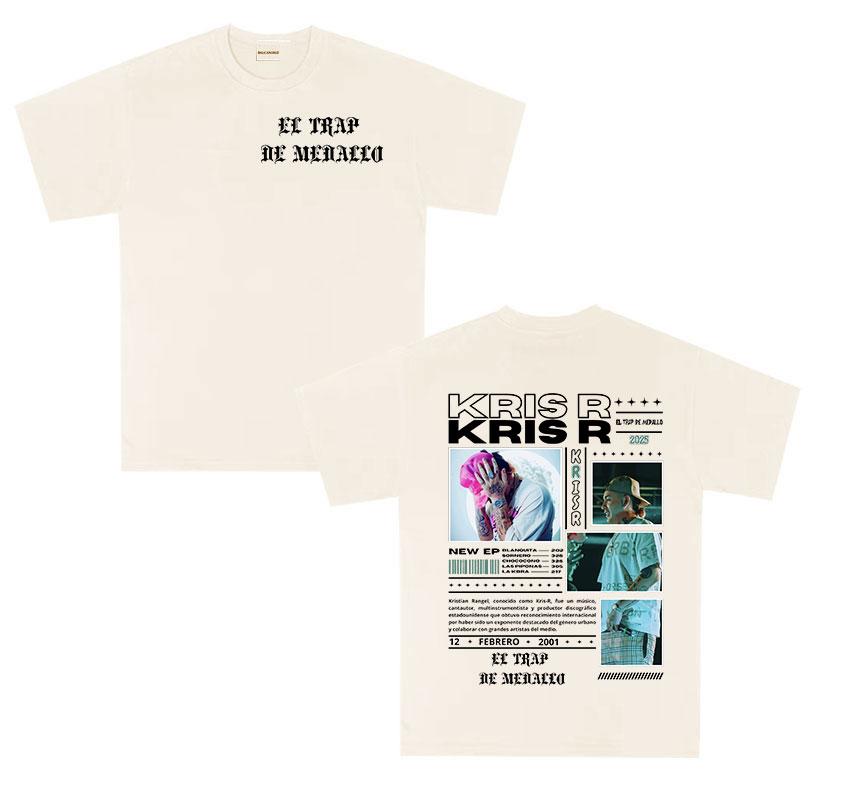 Rapper Kris R Return To The Trap 2025 new Album T Shirts Unisex summer fashion ONeck Tshirt Unisex Hip Hop gothic Tees streetwear
