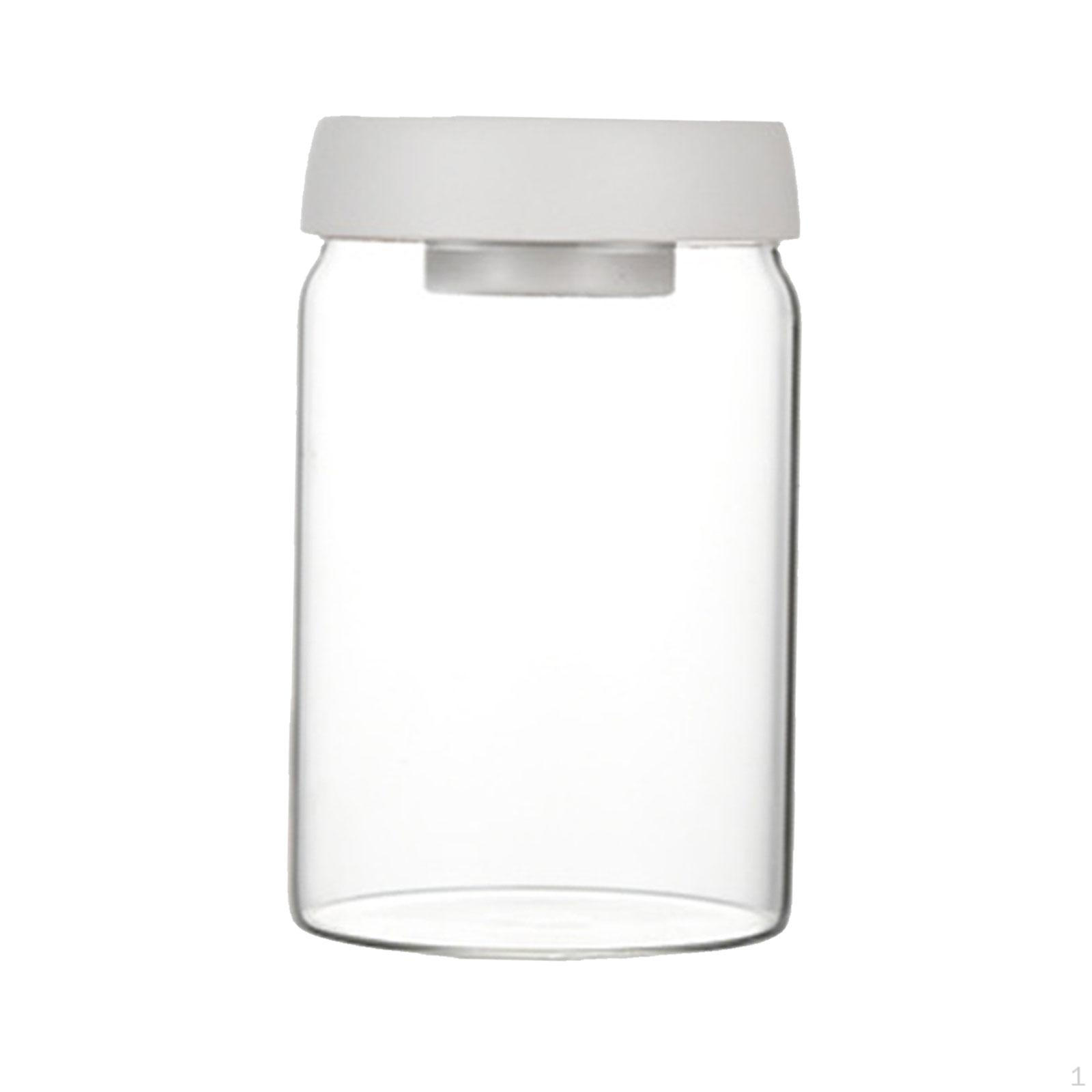 Airtight Food Storage Container Vacuum Sealed Jug Pantry Organization Canisters White 1200ml