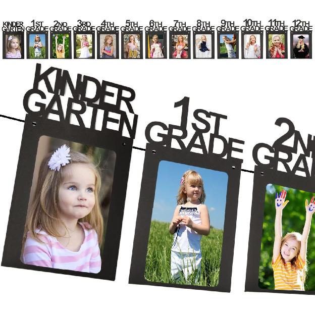 Graduation Decorations 2025 2026 5x7 Photo Banner for Class of 2025 Decorations K-12 Picture Banner for Senior 2025 High School Decor Graduation