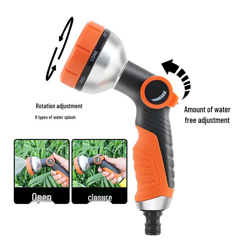 Magisk infällbar trädgårdsslang & Vattenpistol med sprinkler