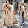 Winter Parka Jacket for Women Long Sleeve Clothes Fashion Hooded Vintage Coat Thick Warm Casual Medium Length Coats