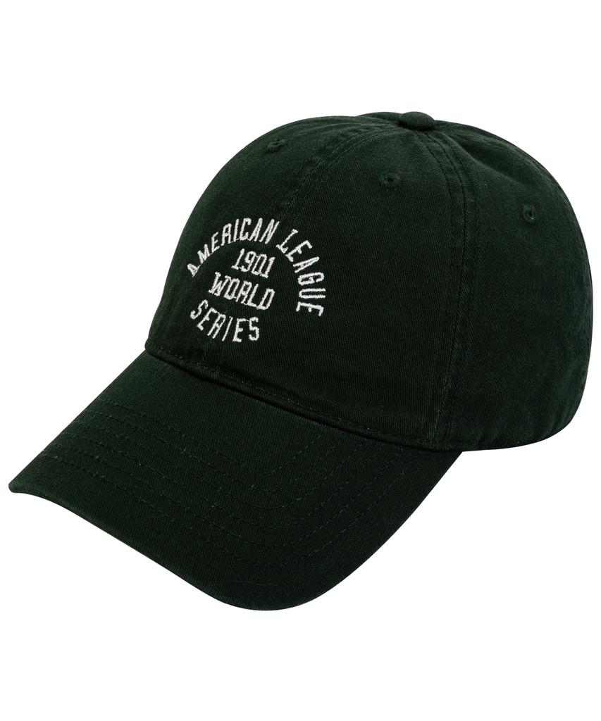 NAVYTEAM Ntv Bc-American League 1901 Cap-Dark Green