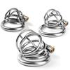 Stainless Steel Small Male Chastity Device Ergonomic Design Stealth Lock for Adults Solitary Extreme Confinement Cage