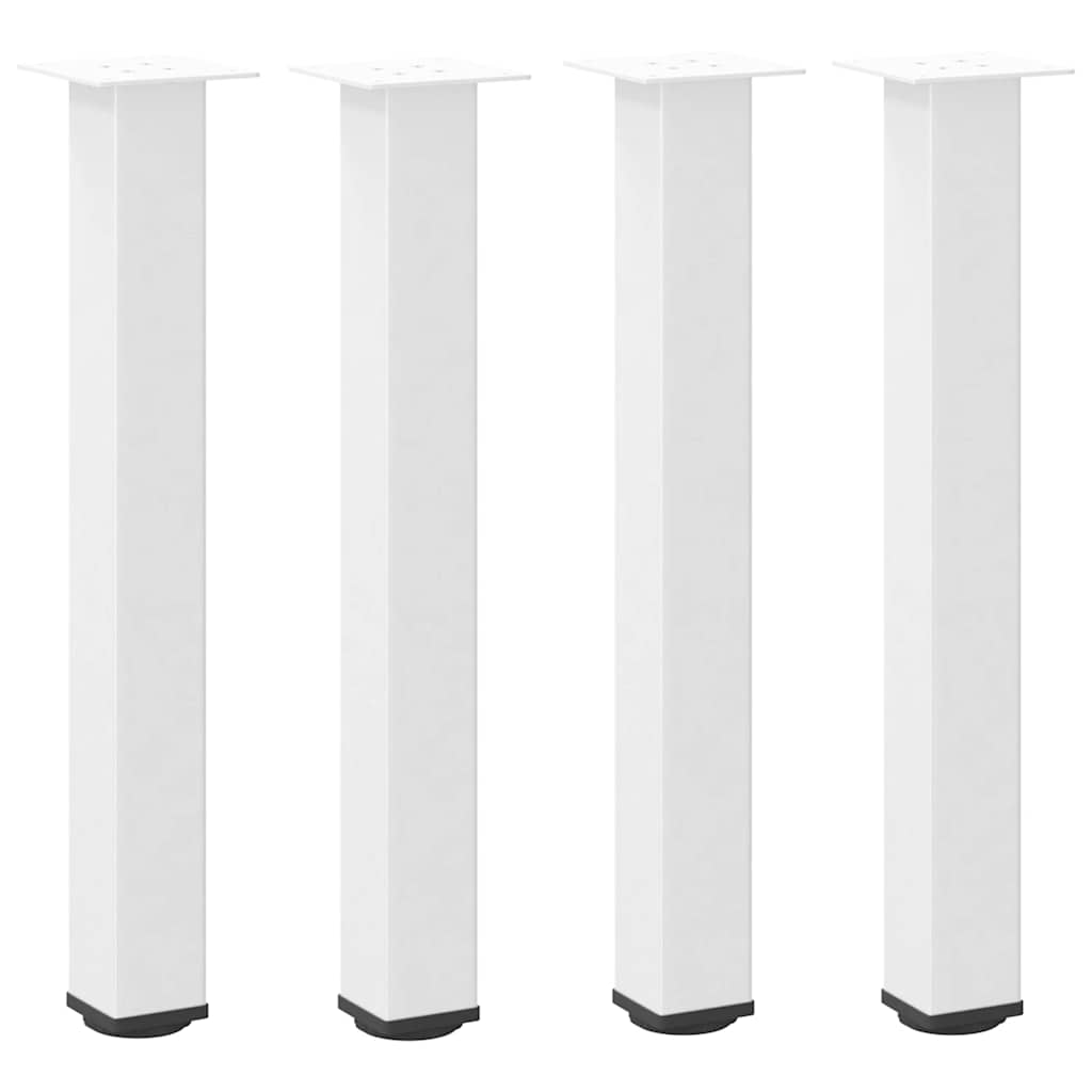 Vidaxl Nogi Do Stolika Kawowego, 4 Szt., Biale, 72-74 Cm, Stal