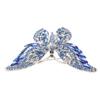 Brooch Exquisite Design Fashion Decoration Retro Metal Jewelry Accessories for ClothesBlue