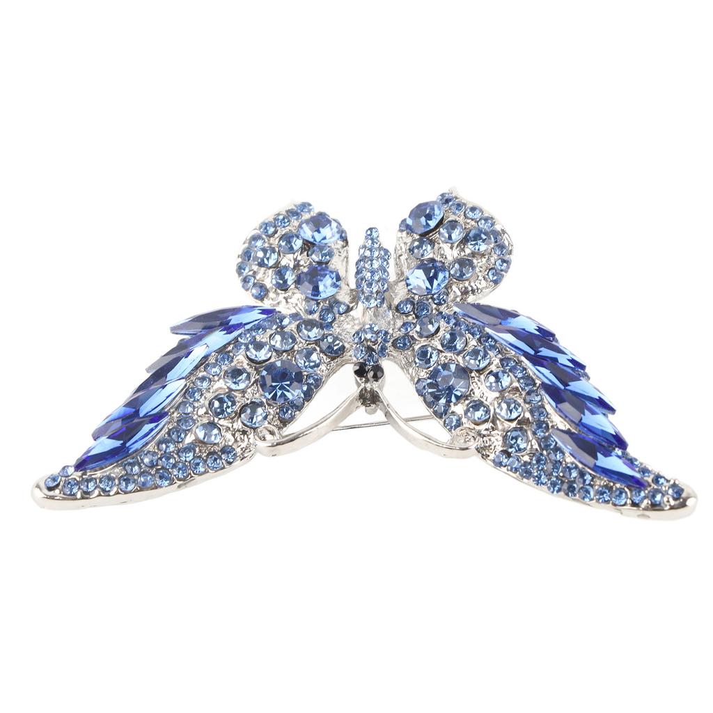 Brooch Exquisite Design Fashion Decoration Retro Metal Jewelry Accessories for ClothesBlue