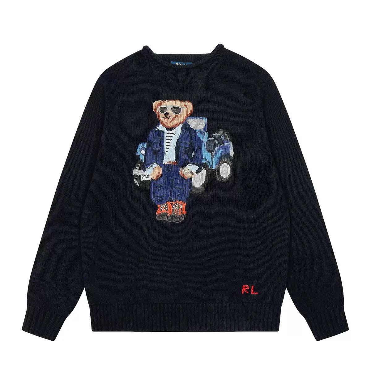 

RogueWave Новый осенне-зимний свитер из чистого хлопка с вышивкой в стиле тяжелой промышленности, мультяшный, с круглым вырезом, вязаный свитер, повседневный трендовый свитер XL