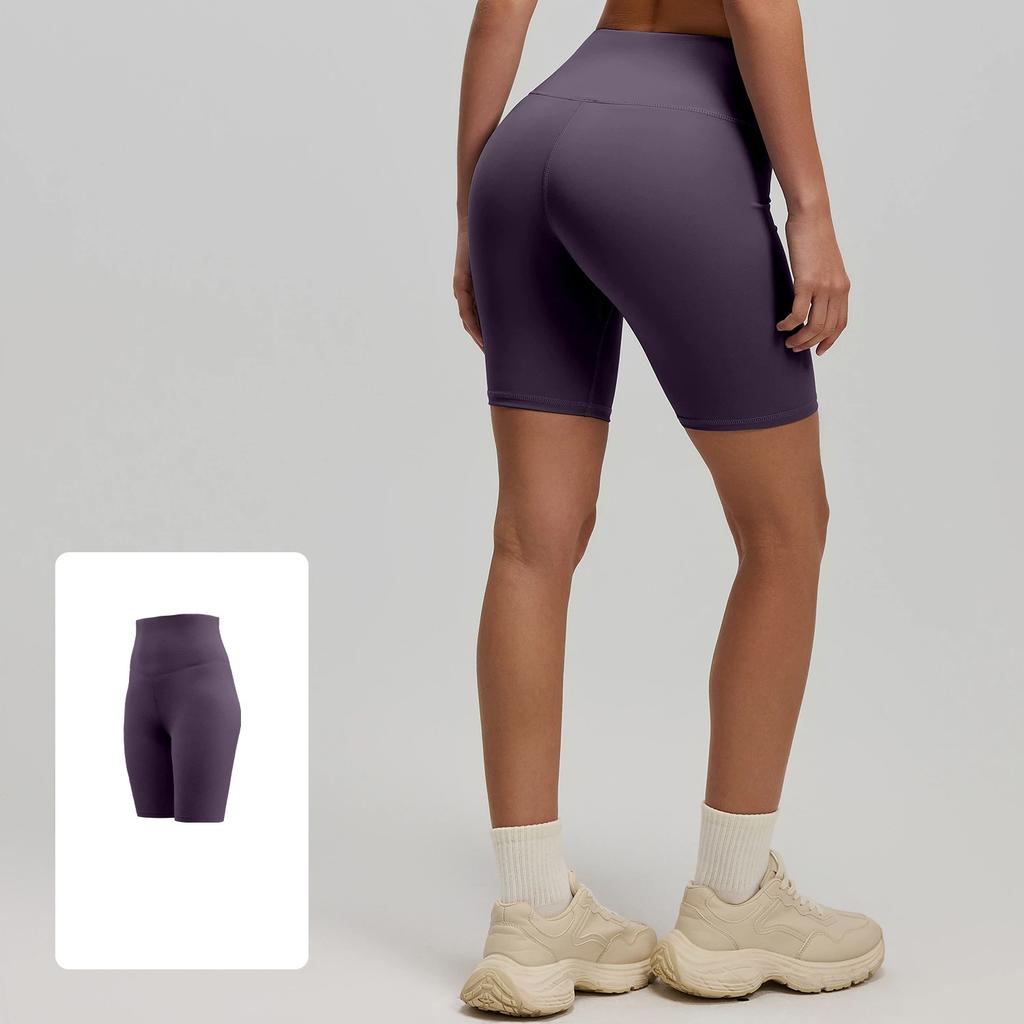 New Summer Fitness Yoga Shorts for Women Hip-raising High-waisted Elastic Leggings Sports Running Pants Female