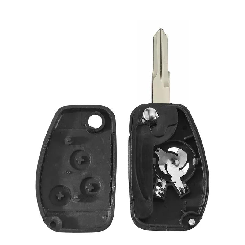 KEYYOU 206 VAC102 Modified Flip Folding Car Key Shell Case 2/3 Buttons For Renault Duster Logan Fluence Clio Kangoo Sandero