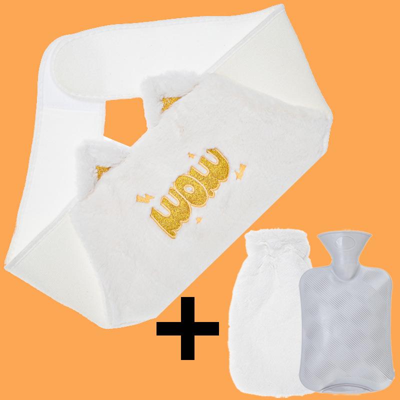 Set Protector Călduros Talie și Abdomen – Sticlă cu Apă Fierbinte Piese Three-Piece Încălzitor de Iarnă