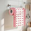 1pcs Christmas Printed 3-Ply Kitchen Paper Oil Absorbent Absorbent Virgin Pulp Party Decor Festive Towel Kitchen Supplies